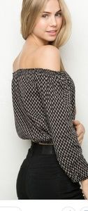 brandy melville Maura off shoulder top